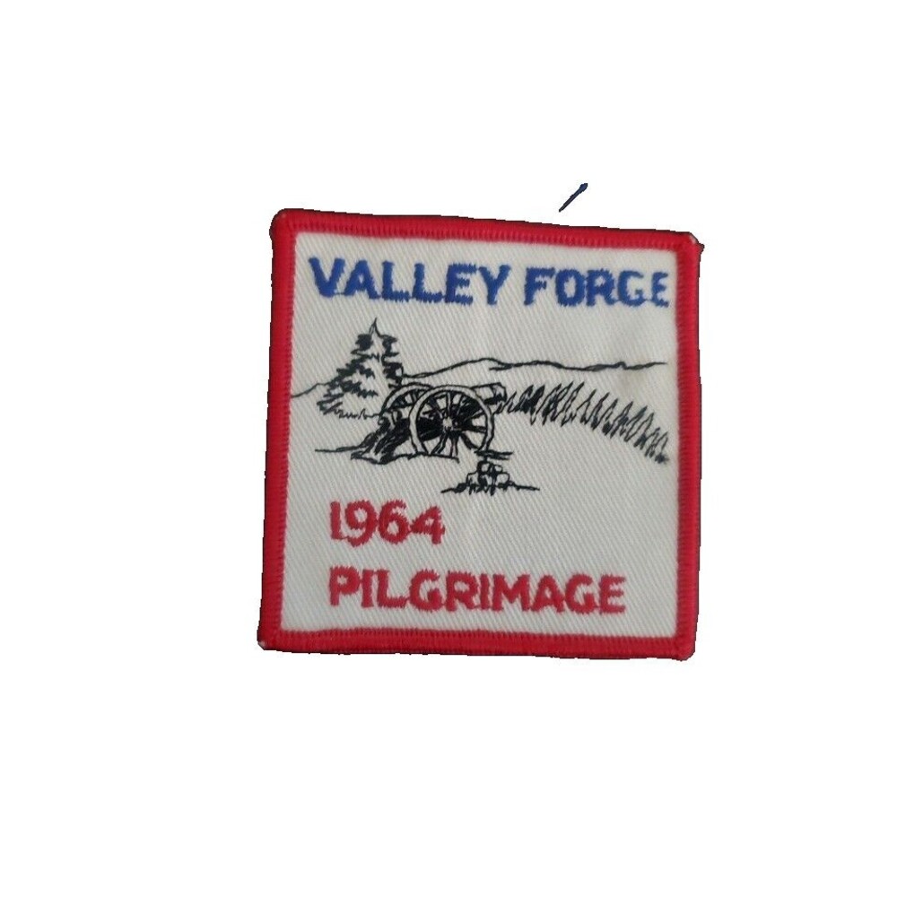 Vintage 1964 Boy Scouts Valley Forge Pilgrimage Patch BSA 3" Square Memorabilia
